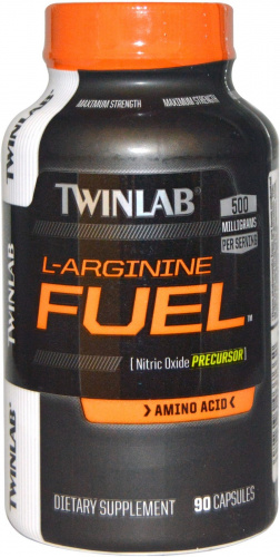 Twinlab L-Arginine Fuel 90 капсул