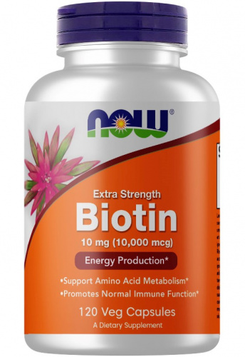 NOW Biotin 10000 mcg 120 капсул