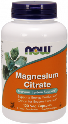NOW Magnesium Citrate Veg Capsules 120 капсул