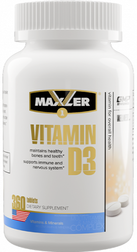 Maxler Vitamin D3 1200 IU 360 таблеток