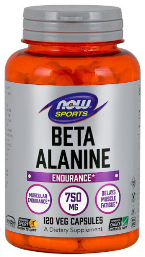 NOW Beta-Alanine 750 мг 120 капсул