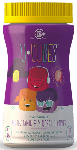 Solgar U-Cubes Children’s Multi-Vitamin & Mineral Gummies 60 мармеладок