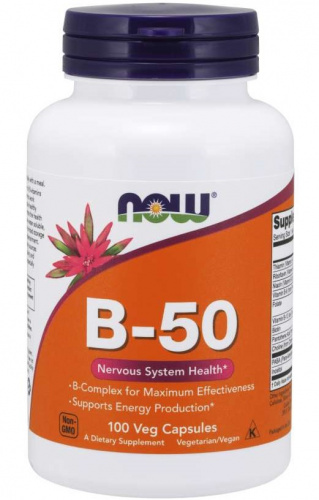 NOW B-50 (комплекс витаминов группы B) 100 капсул