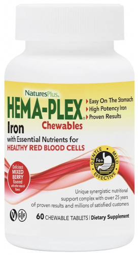 Nature’s Plus Hema-Plex Chewables 60 жев. таб.