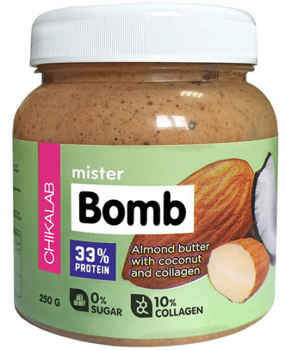 Chikalab Mister Bomb Миндальная паста 250 грамм