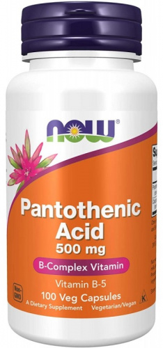 Now Pantothenic Acid 500 мг 100 капсул