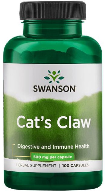 Swanson Cats Claw 500 мг 100 капсул