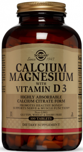 Solgar Calcium Magnesium with Vitamin D3 Tablets 300 таблеток