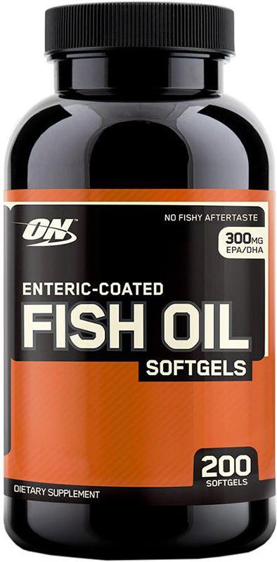 Optimum Nutrition Enteric Coated Fish Oil Softgels 200 капсул