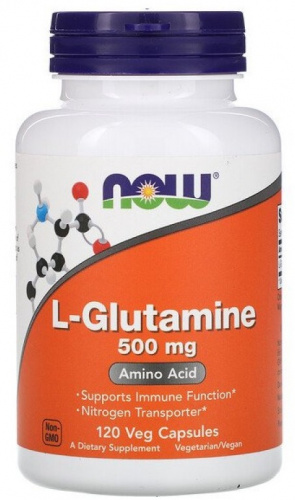 NOW L-Glutamine 500 мг 120 капсул