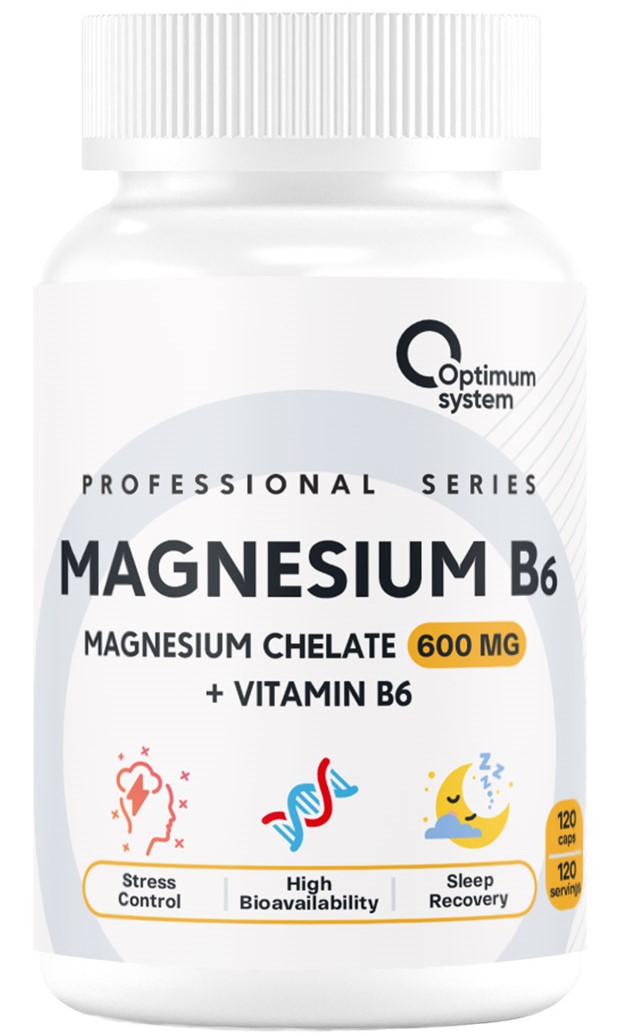 Optimum System Magnesium Chelate B6 120 капсул
