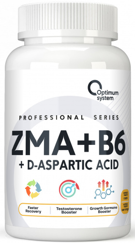Optimum System ZMA + B6 120 капсул