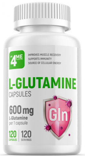 4Me Nutrition L-Glutamine 120 капсул