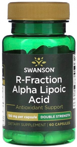 Swanson R-Fraction Alpha Lipoic Acid Double Strength 100 мг 60 капсул