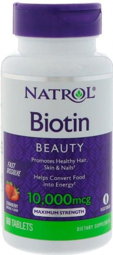 Natrol Biotin 10000 мкг 60 таблеток