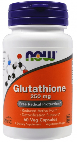 Now Glutathione 250 мг 60 капсул