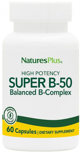 Nature's Plus Super B-50 Complex 60 капсул
