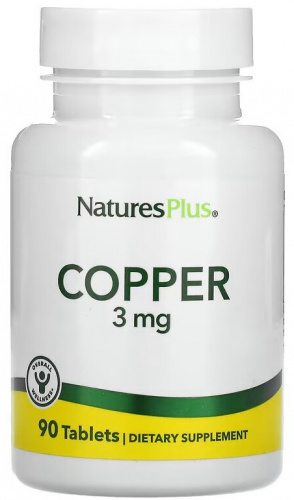 Nature's Plus Copper 3 мг 90 таблеток