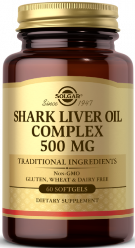 Solgar Shark Liver Oil Complex 500 mg Softgels 60 капсул