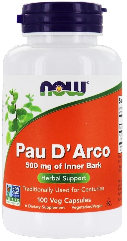 Now Pau D'Arco 500 мг 100 капсул