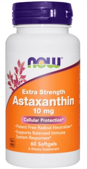 NOW Astaxanthin (Астаксантин) 10 мг 60 капсул