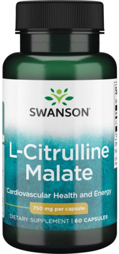 Swanson L-Citrulline Malate 750 mg 60 капсул