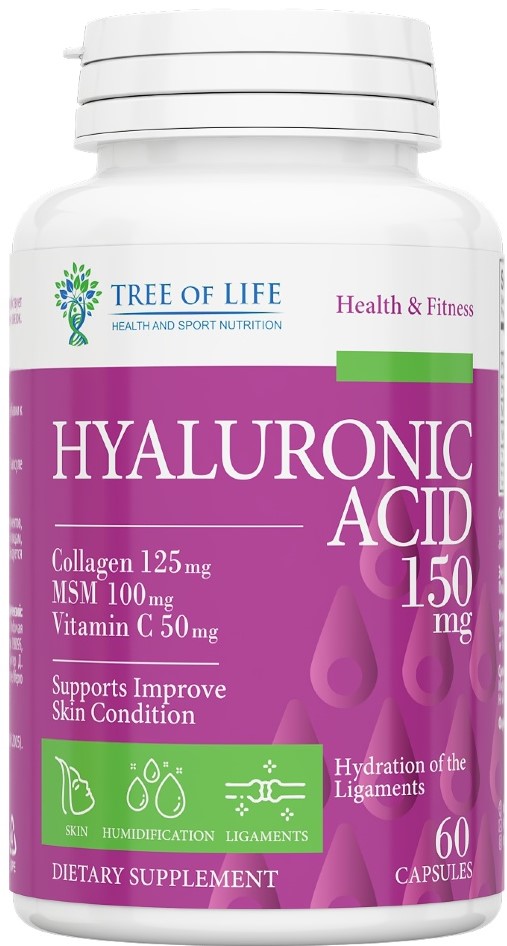 Tree of Life Hyaluronic acid 150mg 60 капсул.