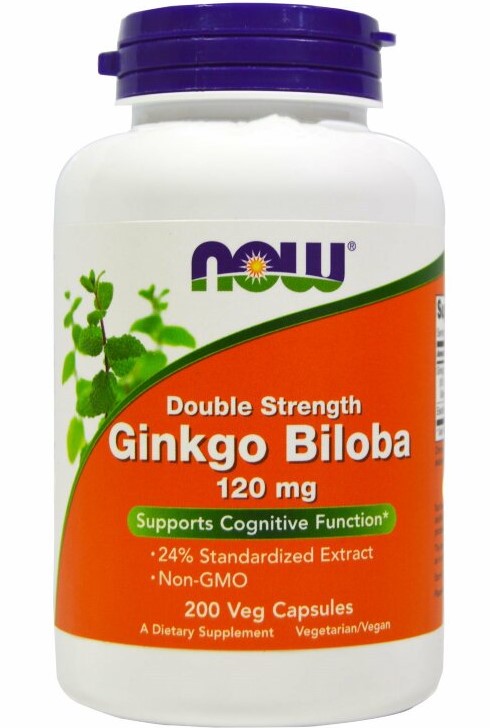 NOW Ginkgo Biloba 120 мг 200 капсул