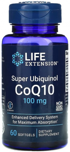 Life Extension Super Ubiquinol 100 мг (Убихинол) 60 капсул