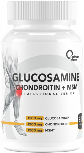 Optimum System Glucosamine Chondroitin + MSM 90 капсул