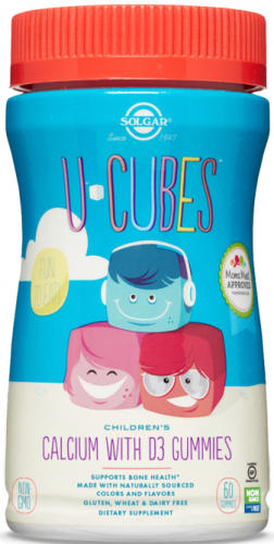 Solgar U-Cubes Children’s Calcium with D3 Gummies 120 жевательных конфет