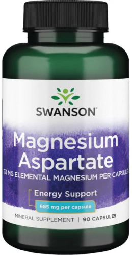 Swanson Magnesium Aspartate 133 mg Elemental Magnesium 685 mg 90 капсул