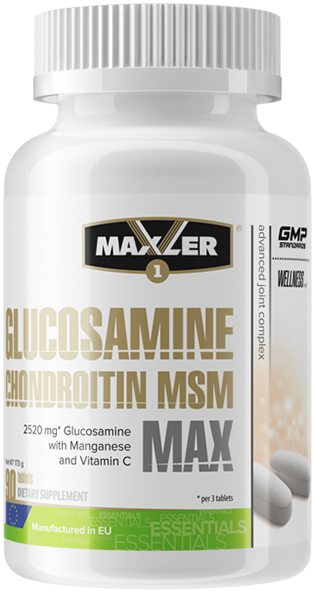 Maxler Glucosamine Chondroitin MSM Max 90 таблеток