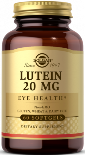 Solgar Lutein 20 mg Softgels 60 капсул