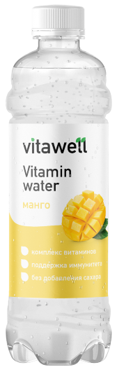 Vitawell Напиток с витаминами слабогазированный Vitamin Water 500 мл