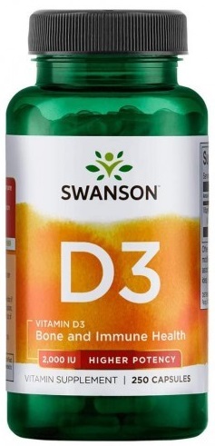 Swanson Vitamin D3 2000 IU 250 капсул