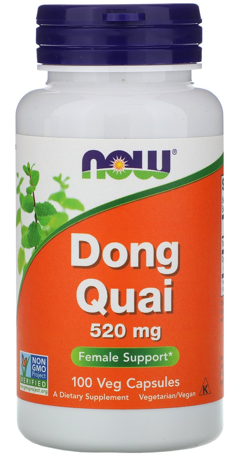 NOW Dong Quai (Дудник Китайский) 520 мг 100 капсул