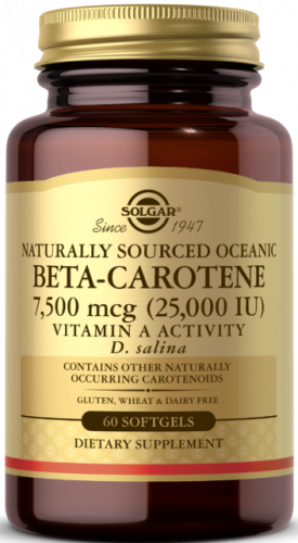 Solgar Oceanic Beta-Carotene 7500 mcg ( 25,000 IU) 60 капсул