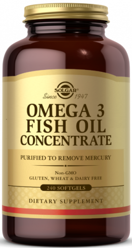 Solgar Omega-3 Fish Oil Concentrate Softgels 240 капсул