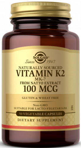 Solgar Vitamin K2 (MK-7) 100 mcg Vegetable Capsules 50 капсул