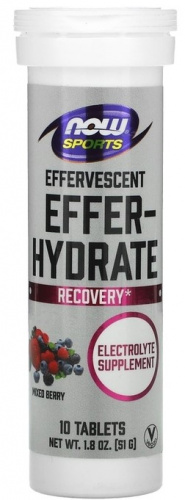 NOW Effer-Hydrate Mixed 10 шипучих таблеток
