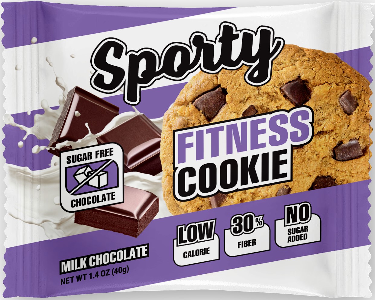 Sporty Фитнес-печенье низкокалорийное Sporty Fitness 40 грамм - 1 печенье
