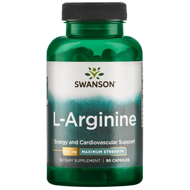 Swanson L-Arginine Maximum Strength 850 мг 90 капс