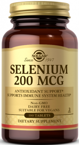 Solgar Yeast-Free Selenium 200 mcg Tablets 100 таблеток