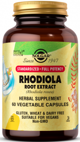 Solgar Rhodiola Root Extract Vegetable Capsules 60 капсул
