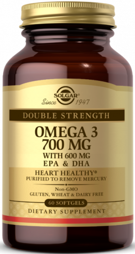 Solgar Double Strength Omega-3 700 mg Softgels 60 капсул