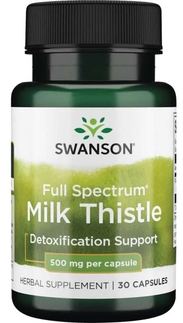 Swanson Full Spectrum Milk Thistle 500 mg 30 капсул
