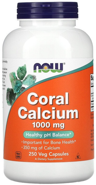 Now Coral Calcium 1000 мг 250 капсул