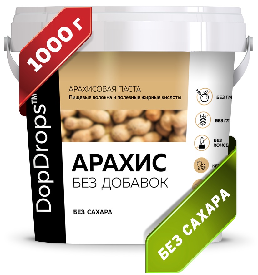DopDrops Арахисовая паста 1000 грамм