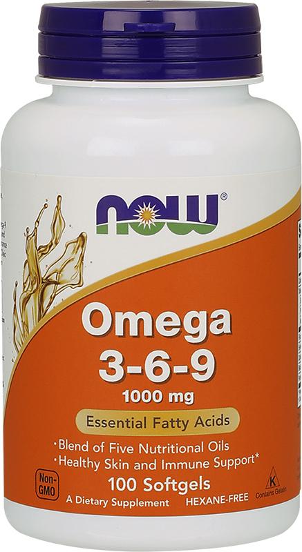 NOW Omega 3-6-9 1000 mg 100 капсул